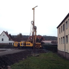 Neubau Gemeindezentrum in Friedeburg - Fertigung Rttelstopfsulen